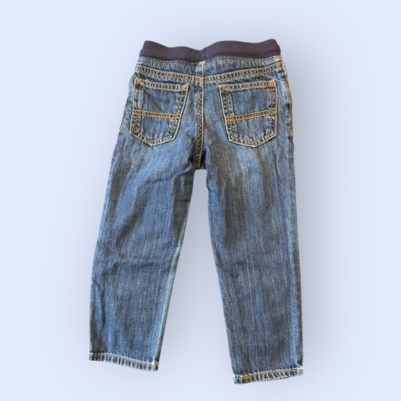 Carter’s Pull-On Jeans | Toddler Boys 3T | Working Drawstring Denim - Picture 2 of 7